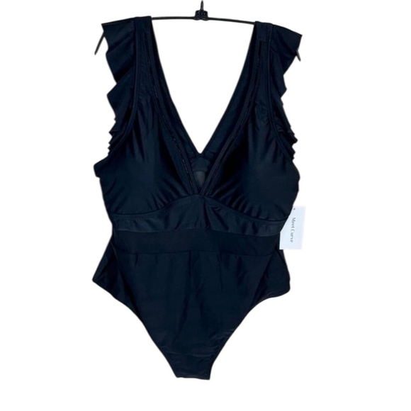 Meet Curve Black Ruffle One Piece Swimsuit 4XL - Picture 5 of 12